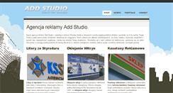Desktop Screenshot of addstudio.pl